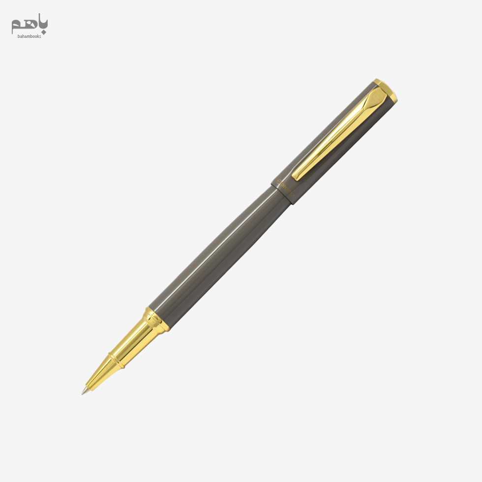 روان‌نویس یوروپن مدل کلاسیک رنگ طوسی گیره طلا - 0