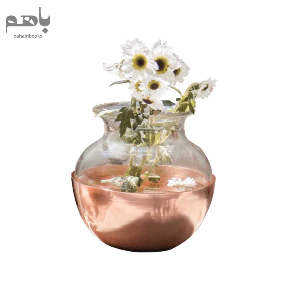 گلدان مس و بلور - 0