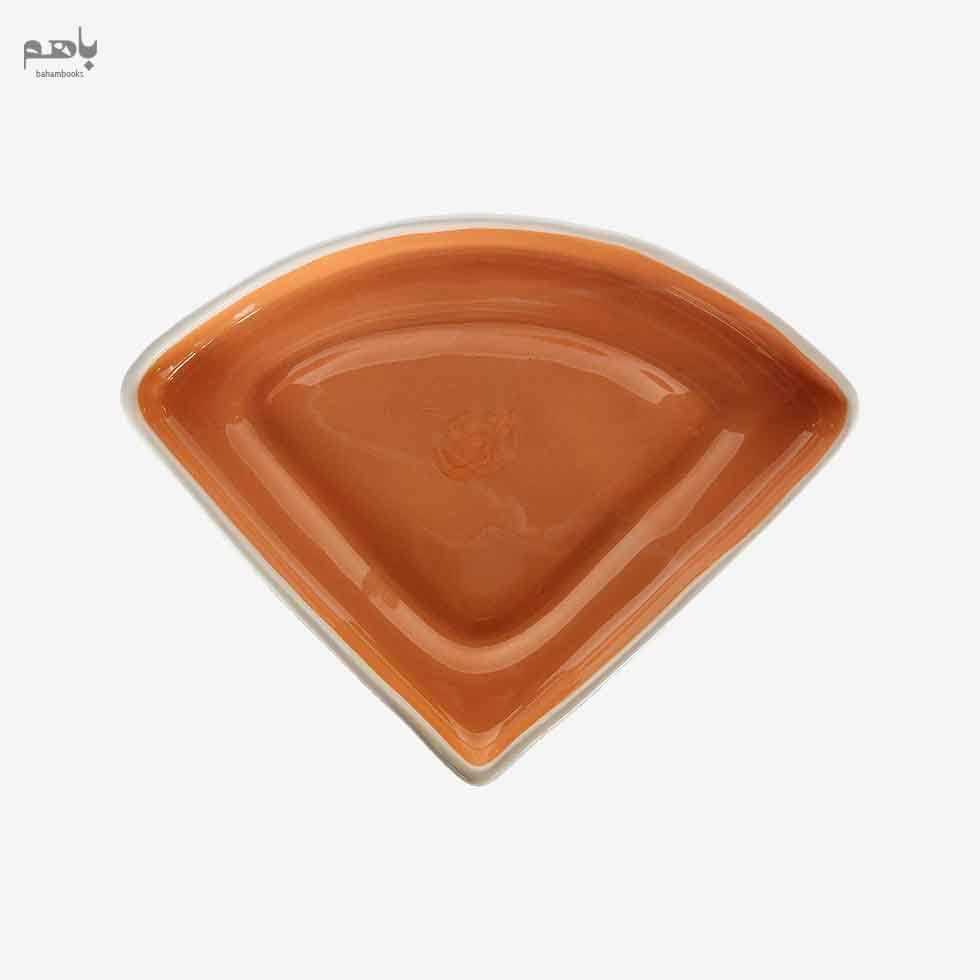 ظرف ربع دایره رنگ نارنجی - 0