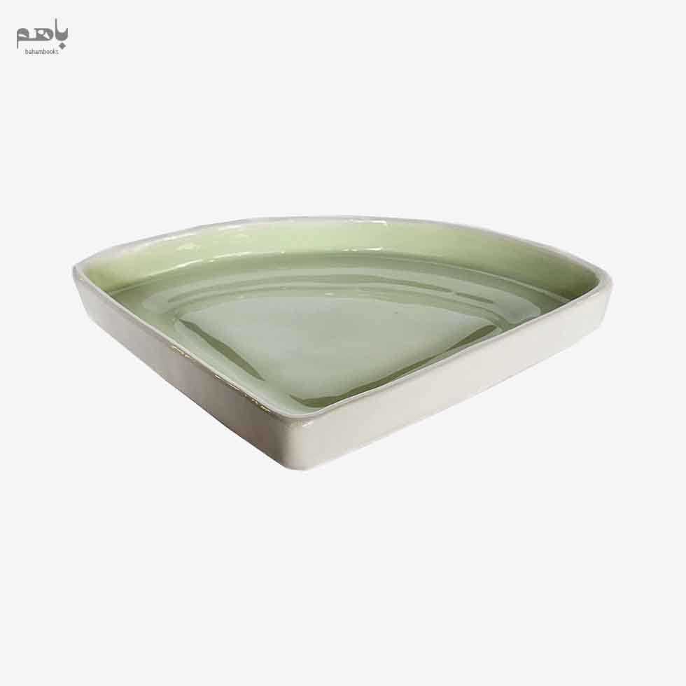 ظرف ربع دایره رنگ سبز پاستلی - 1
