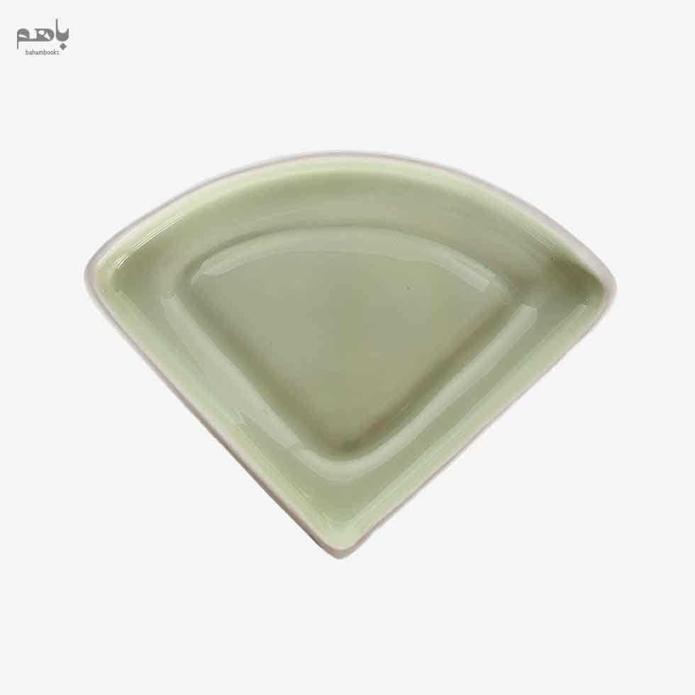 ظرف ربع دایره رنگ سبز پاستلی - 0