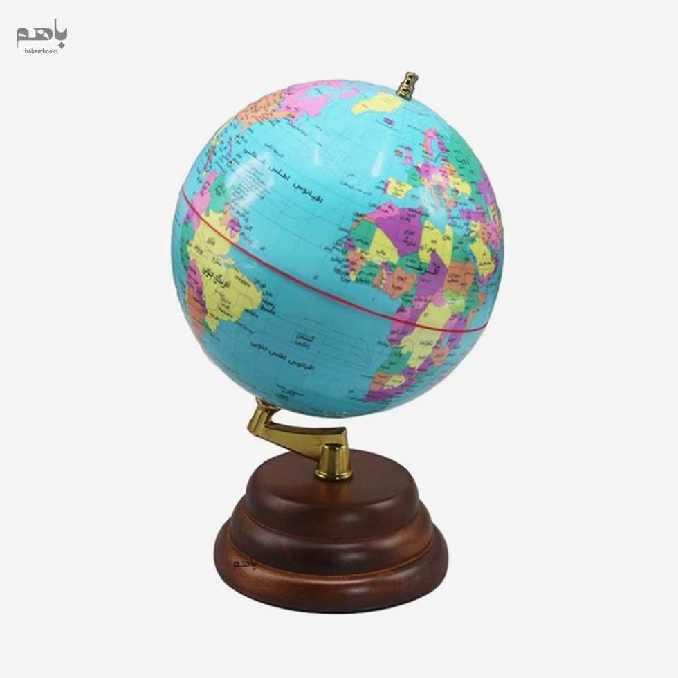 کره جغرافیا ایده مدل پایه چوبی گرد چراغ‌دار قطر 20 - 0