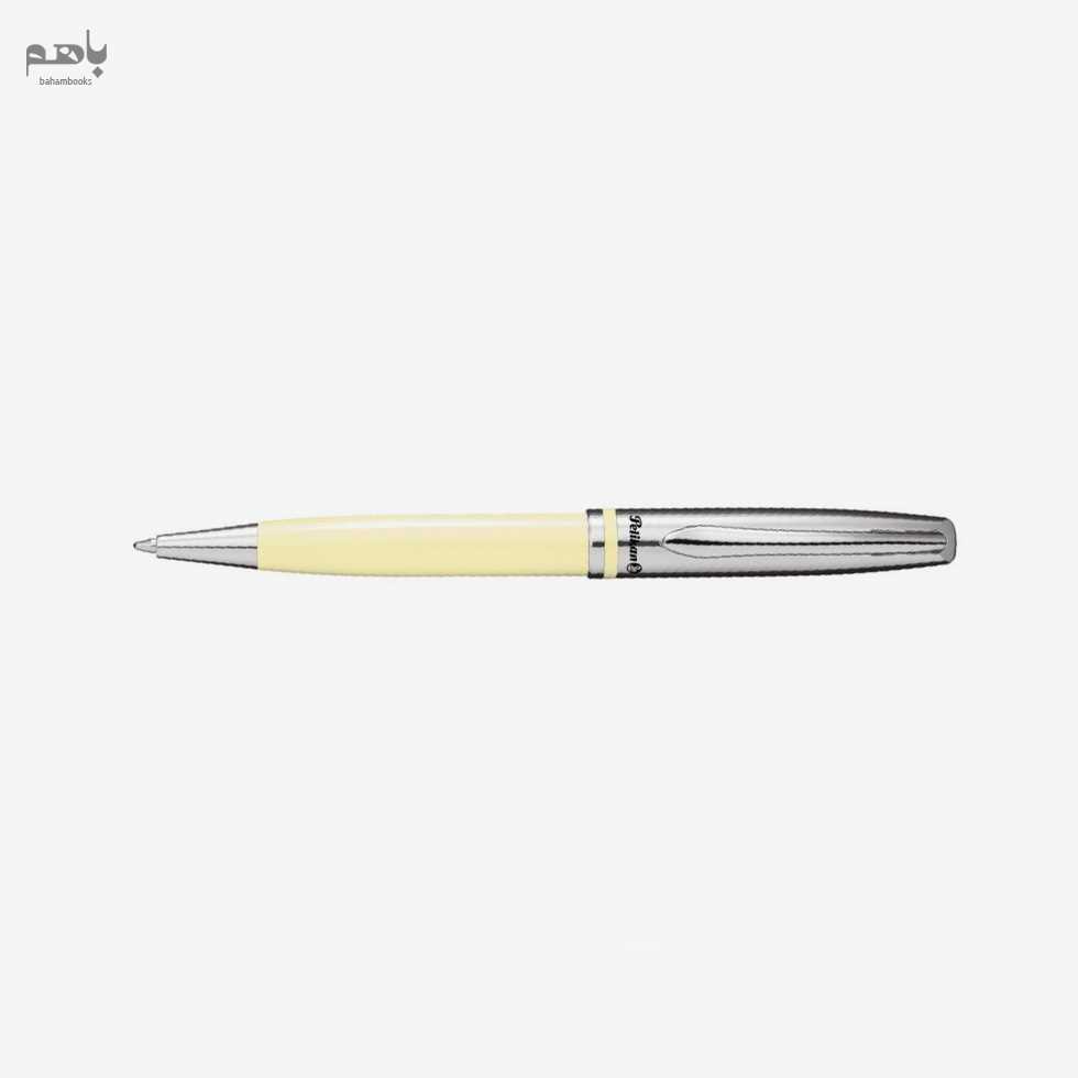 خودکار پلیکان مدل جاز کلاسیک بدنه استیل رنگ وانیلی - 1