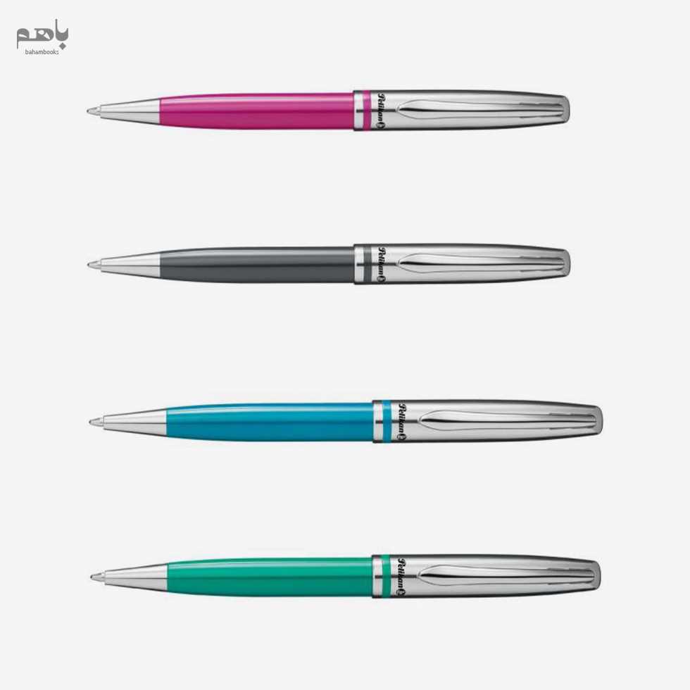 خودکار پلیکان مدل جاز کلاسیک بدنه استیل رنگ ارغوانی - 2