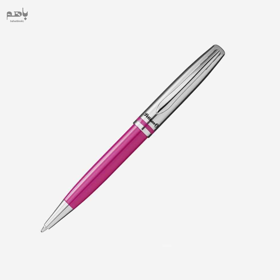 خودکار پلیکان مدل جاز کلاسیک بدنه استیل رنگ ارغوانی