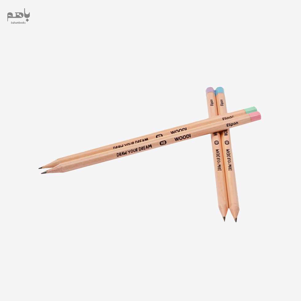 مداد مشکی الیپون مدل چوبی - 1