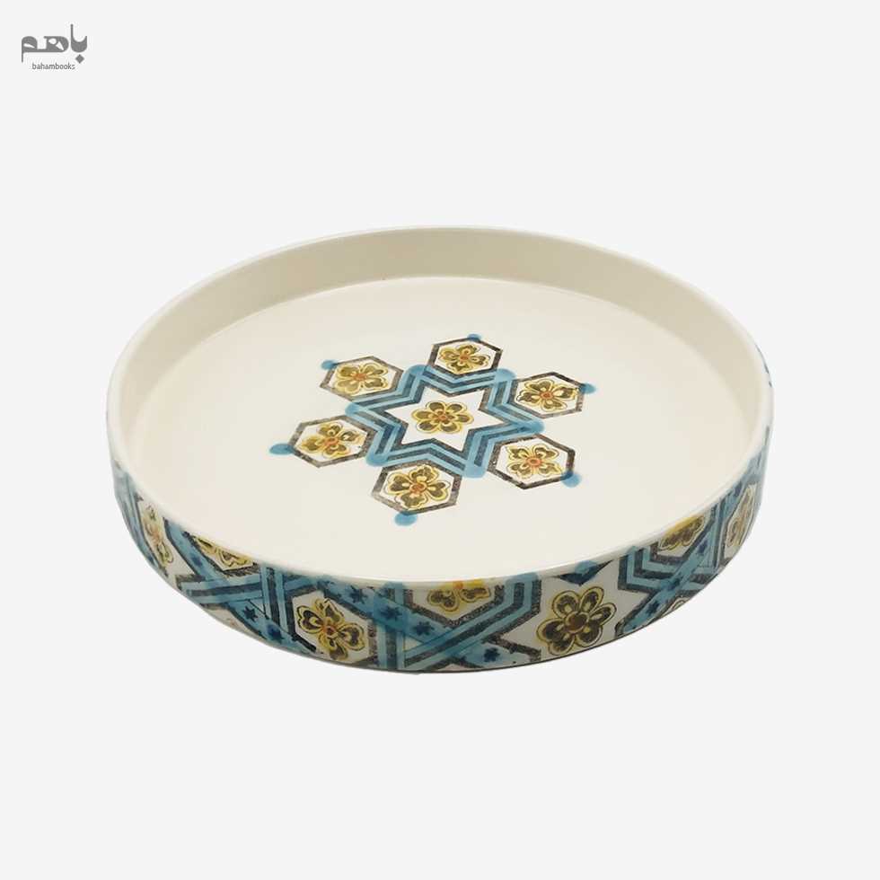 کاسه استوانه دهانه 28 طرح کاشی هندسی