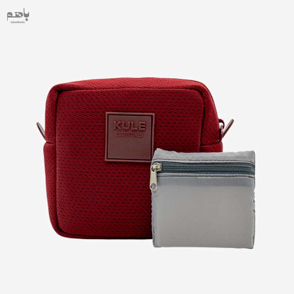 کیف لوازم جانبی کوله رنگ خاک سرخ مدلkL1006 - 1