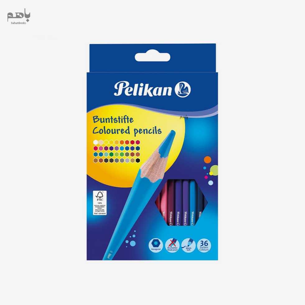 مداد رنگی پلیکان مدل 36 رنگ کد 998302 - 0