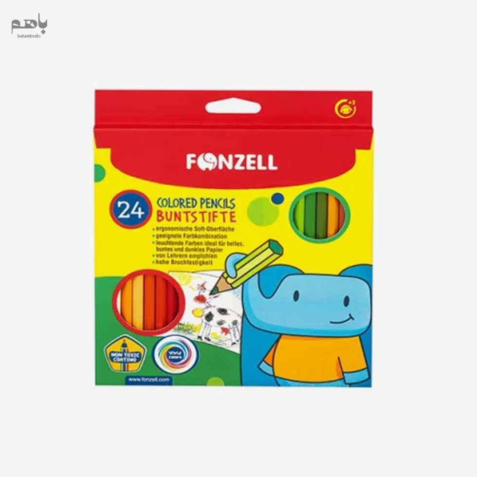 مداد رنگی 24 رنگ مقوایی فونزل کد 685072