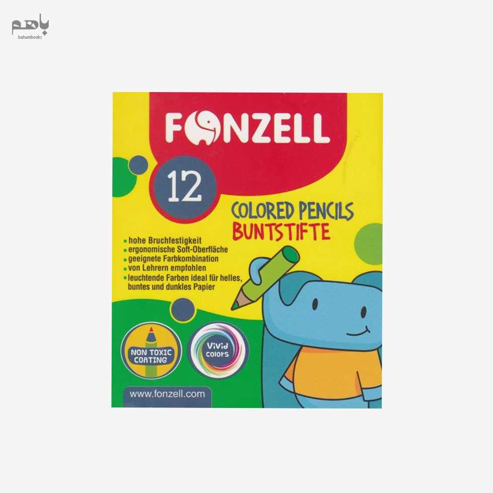 مداد رنگی 12 رنگ مقوایی مدل مینی فونزل کد 685073