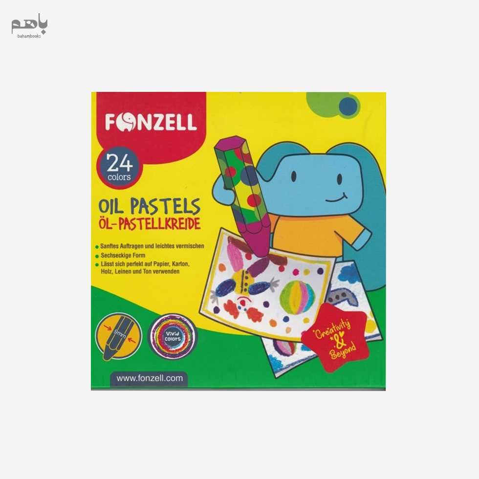 پاستل روغنی 24 رنگ فونزل 685090