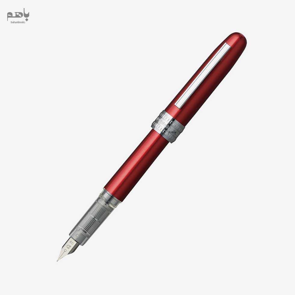 خودنویس پلاتینوم مدل پلیسیر رنگ قرمز سرقلم M - 1