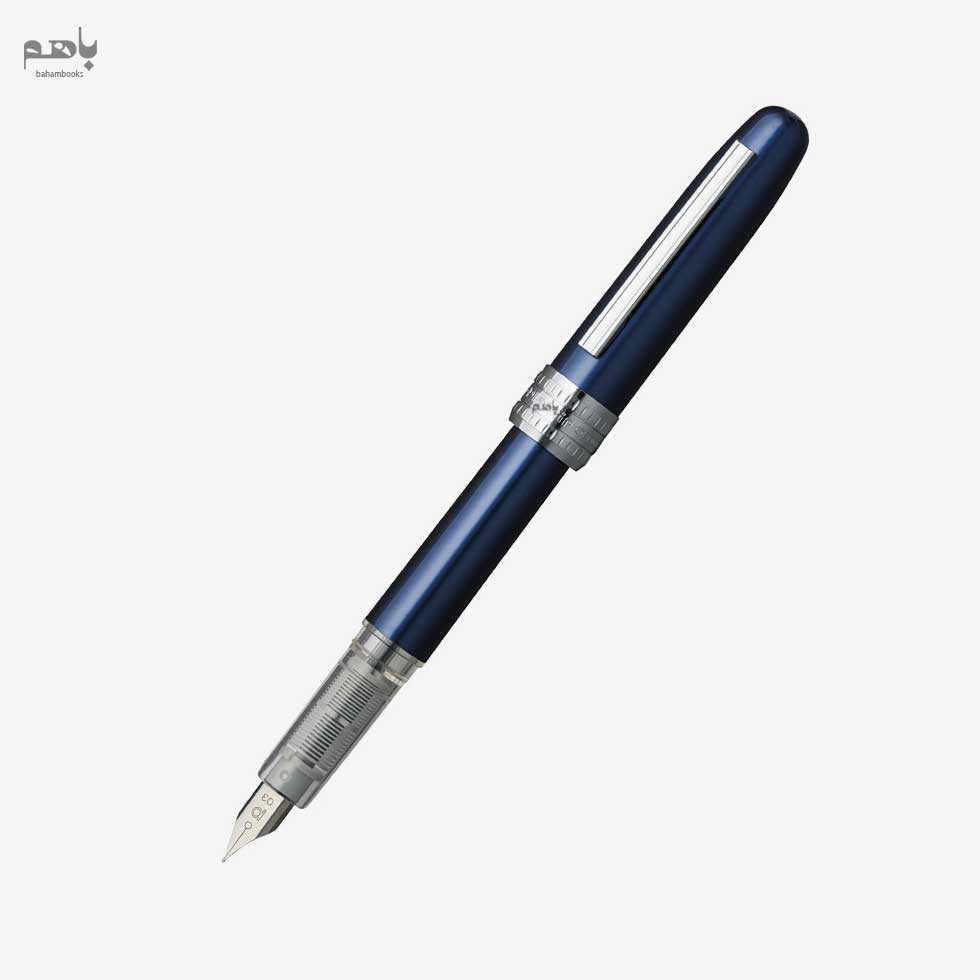 خودنویس پلاتینوم مدل پلیسیر رنگ سرمه ای سرقلم F - 1