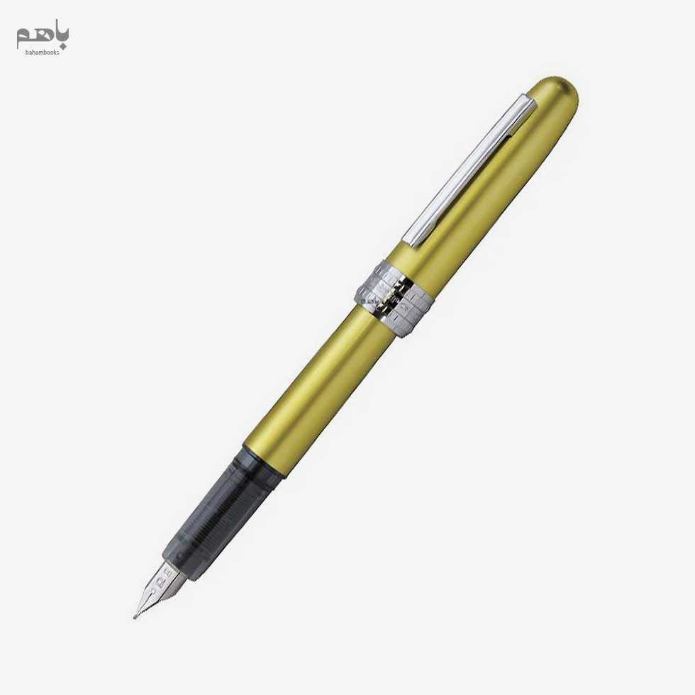 خودنویس پلاتینوم مدل پلیسیر رنگ زرد سرقلم M