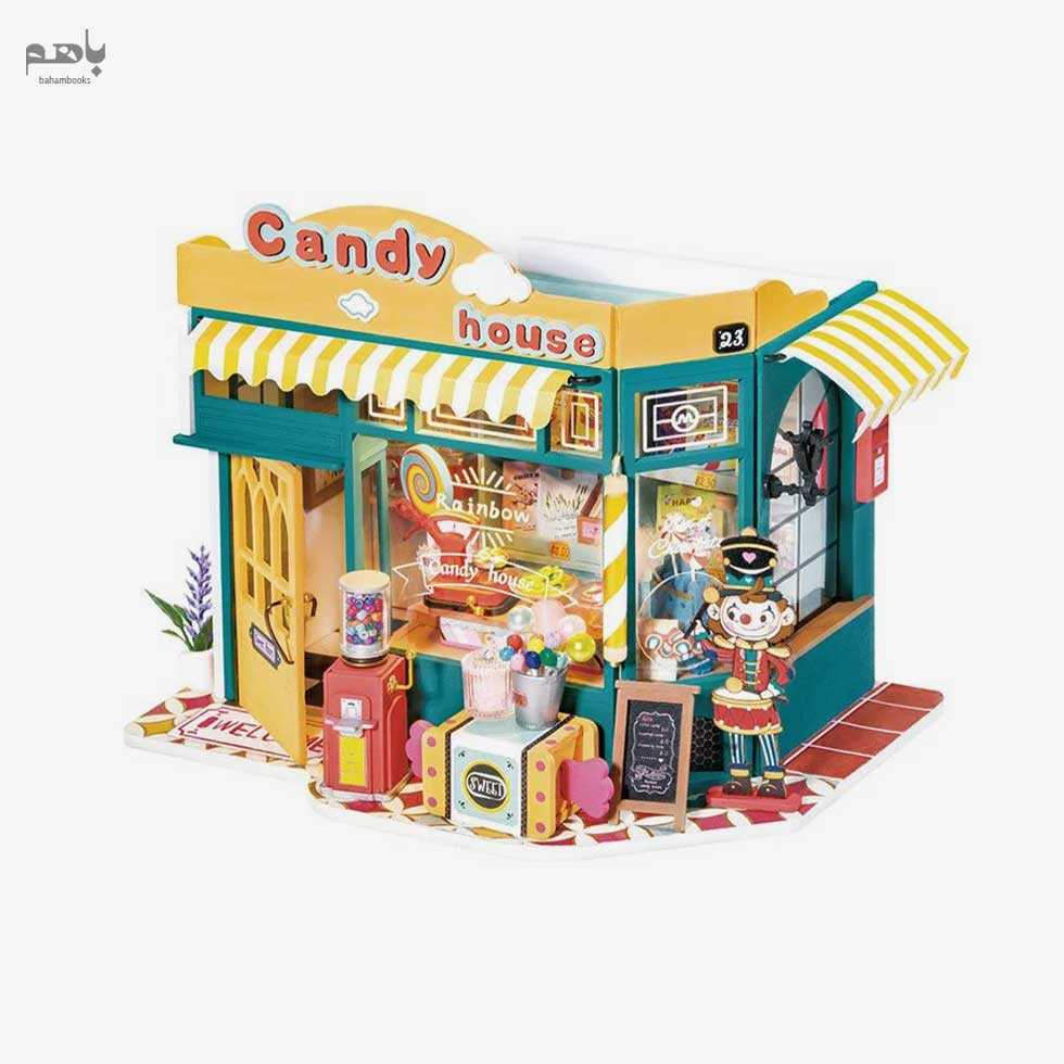 خانه مینیاتوری روبوتایم مدل خانه شکلاتی رنگین کمانی کد DG158