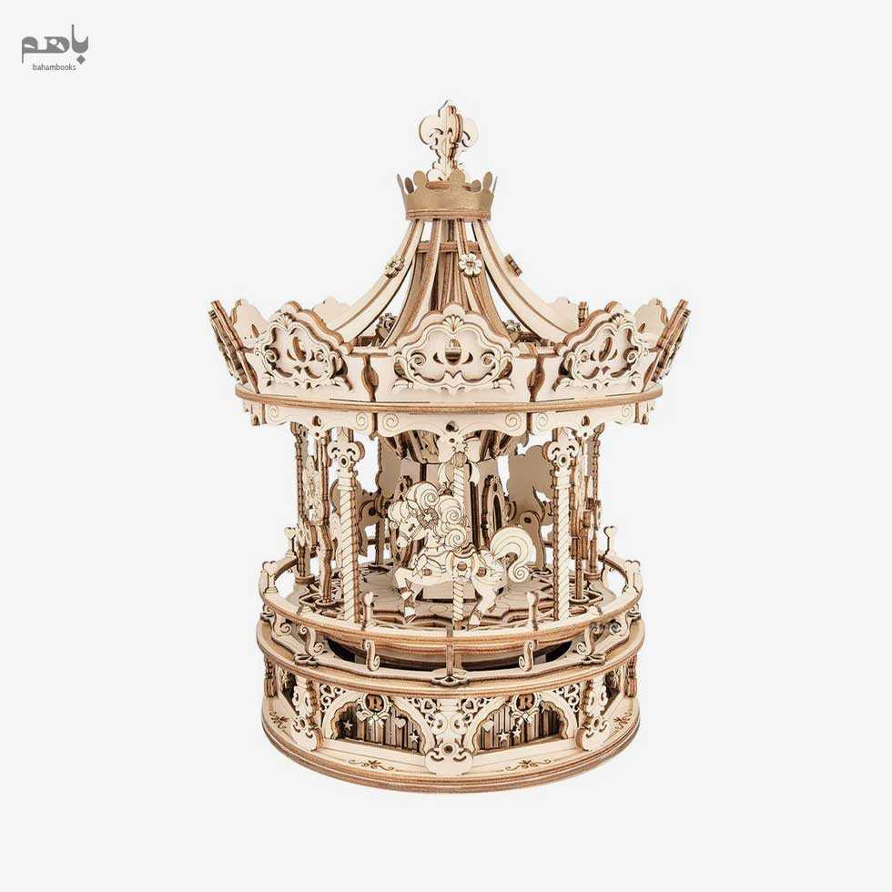 پازل 3 بعدی موزیک باکس مدل چرخ فلک رمانتیک کد AMK62 - 0