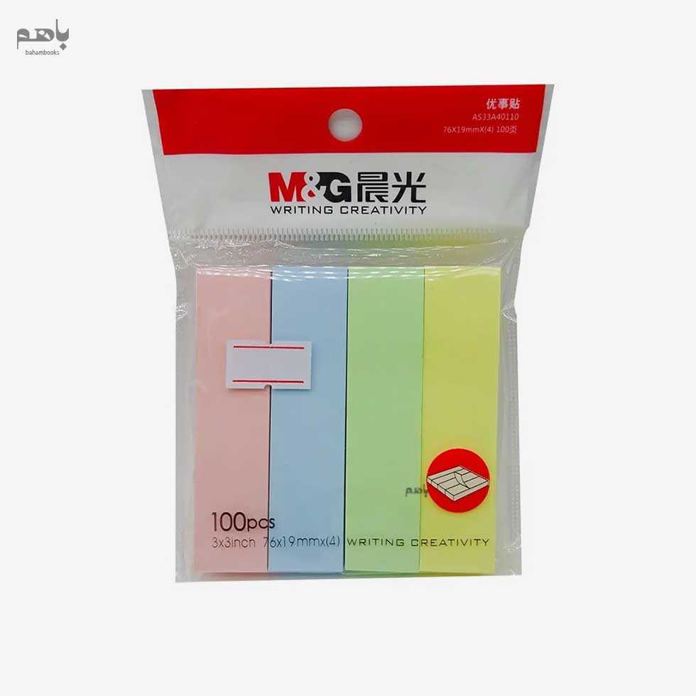 استیکی نوت ام اند جی مدل دیوایدری 100 برگ کد YS13