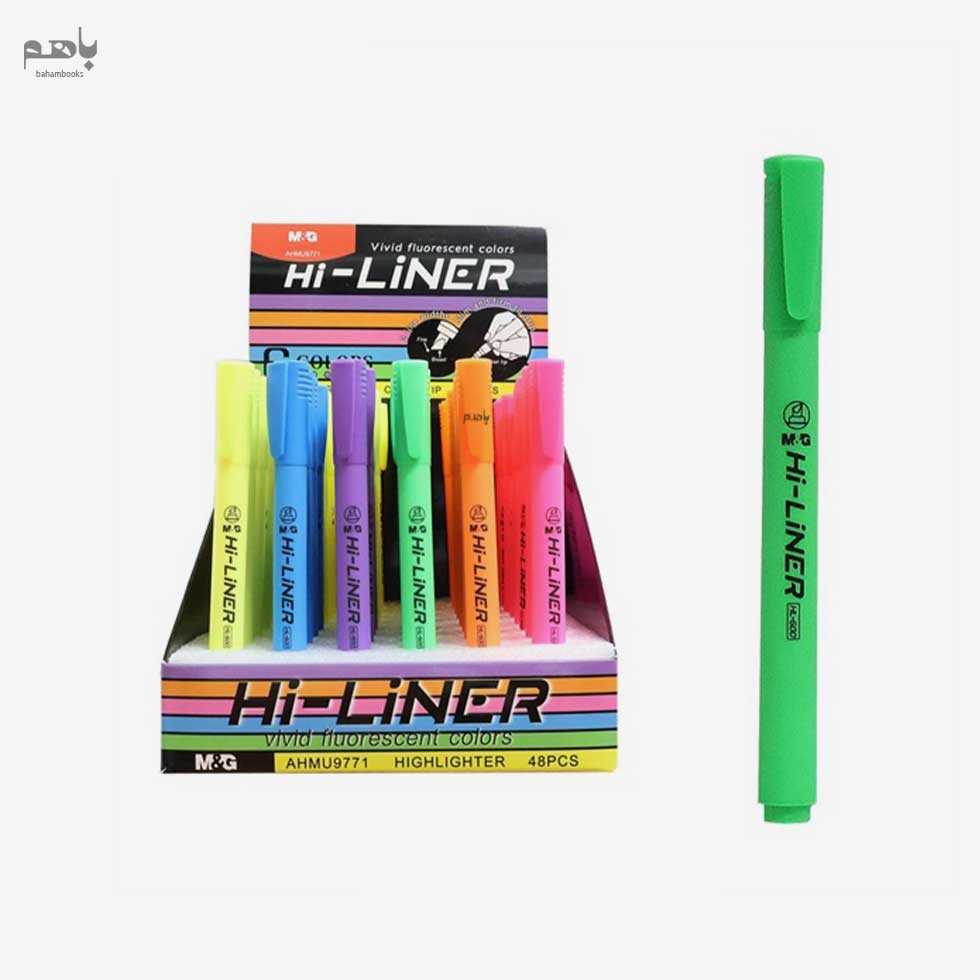 هایلایتر ام اند مدل HL600 جی رنگ سبز فلورسنت کد AHMU9771