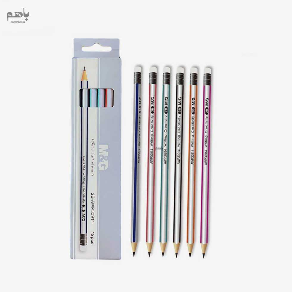 مداد ام اند جی مدل پاک کن دار 2B کد AWP30914 - 0