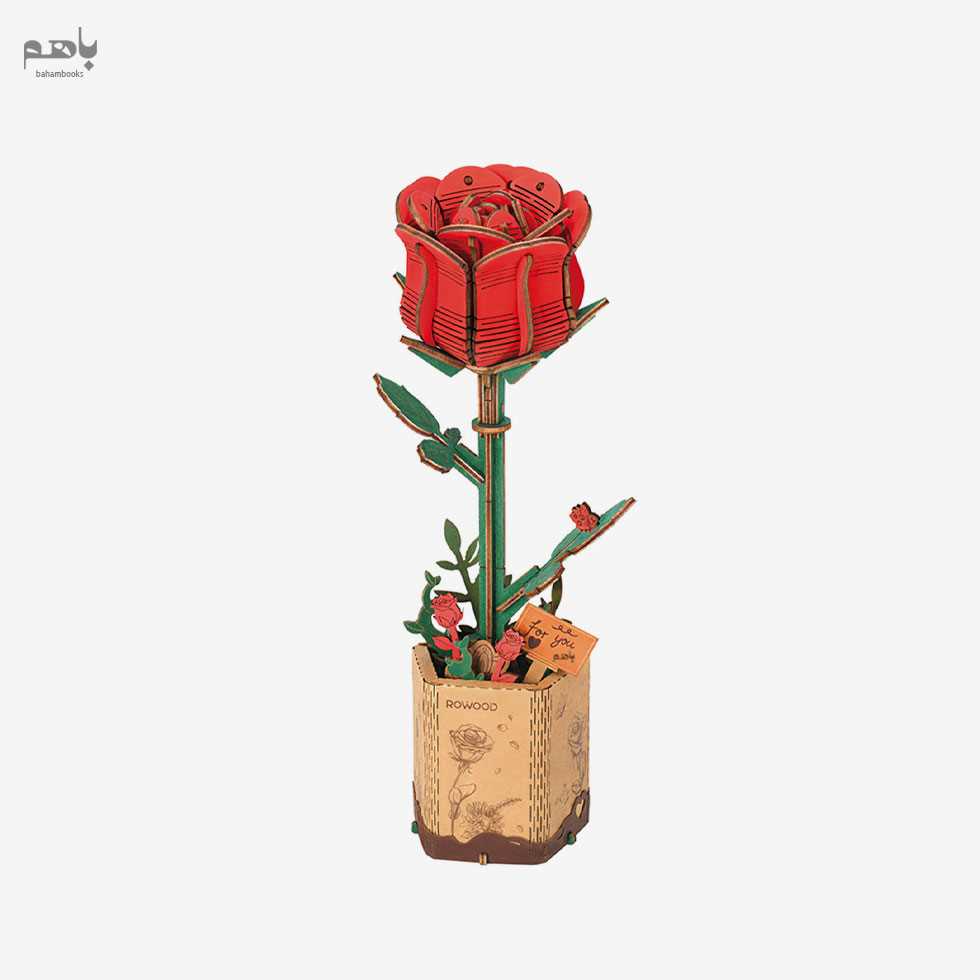 پازل 3 بعدی روبوتایم مدل Red Rose کد TW042 - 0