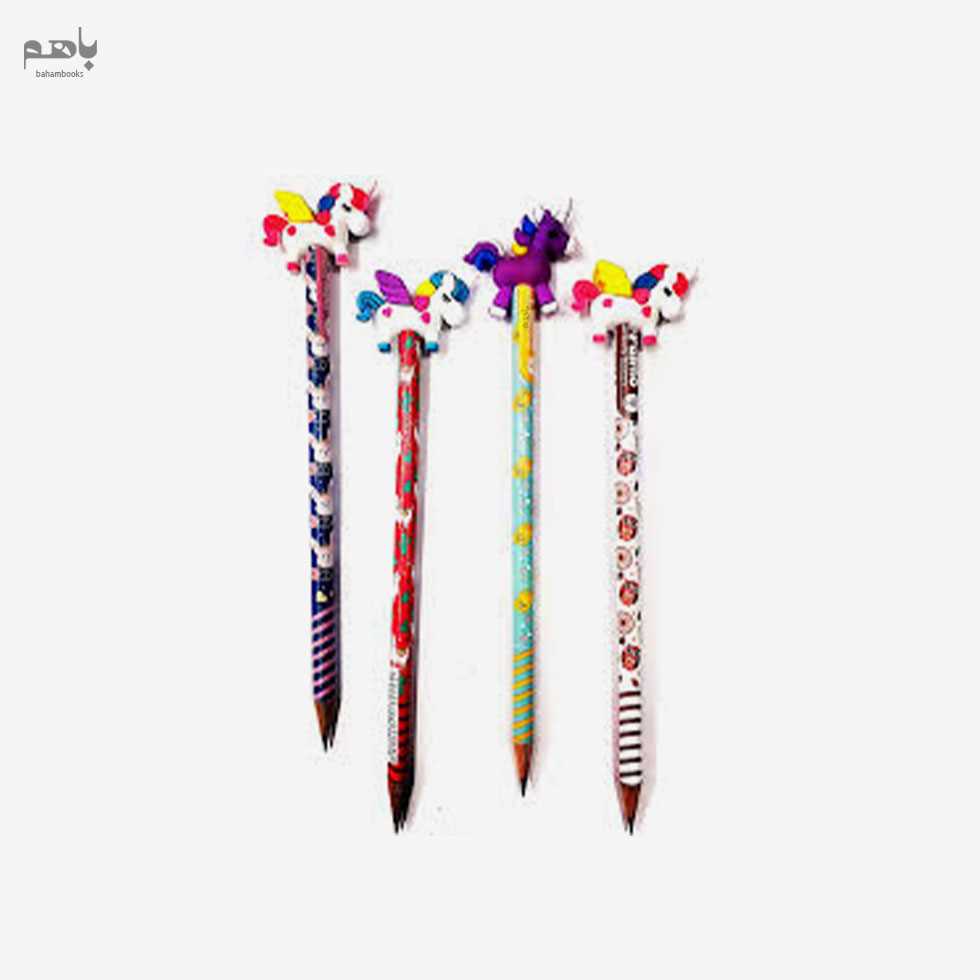 مداد فانتزی سر سیلیکونی ماه دونه طرح جور