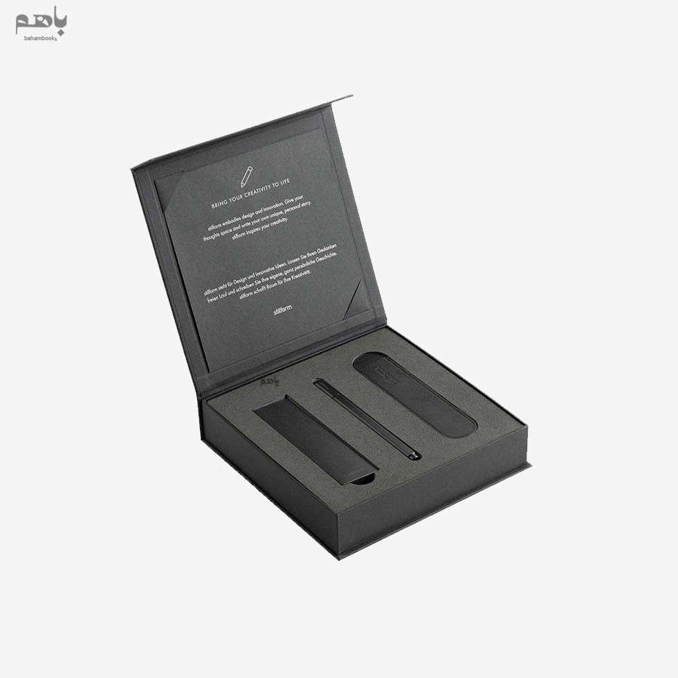 ست روان نویس مدل ARC اسنشیال رنگ بلک ادیشن همراه جاقلمی