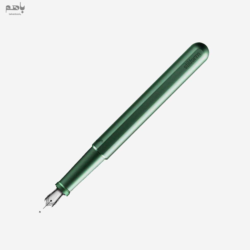 خودنویس استیل‌فرم مدل INK رنگ سبز سرقلم استیل مشکی F - 0