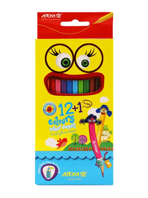 مدادرنگی 12 رنگ آریا کد 3016