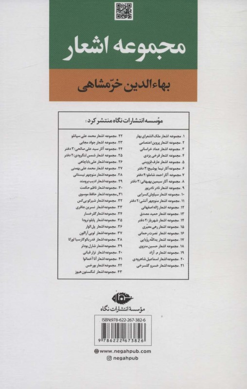 چقدر آسمان دارم (مجموعه اشعار بهاء‌الدین خرم‌شاهی) - 1