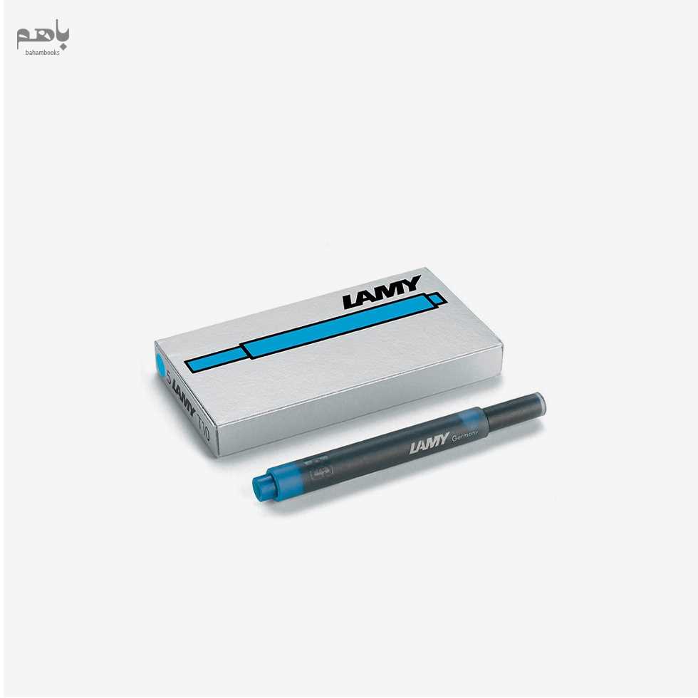 کارتریج جوهر خودنویس لامی رنگ فیروزه ای کد T10 بسته 5 عددی