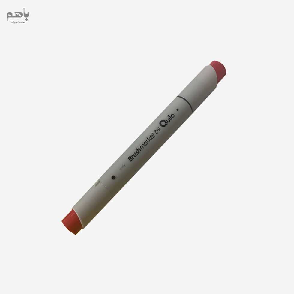 ماژیک براش کویلو مدل 2 سر بدنه سفید رنگ بنفش کد 362