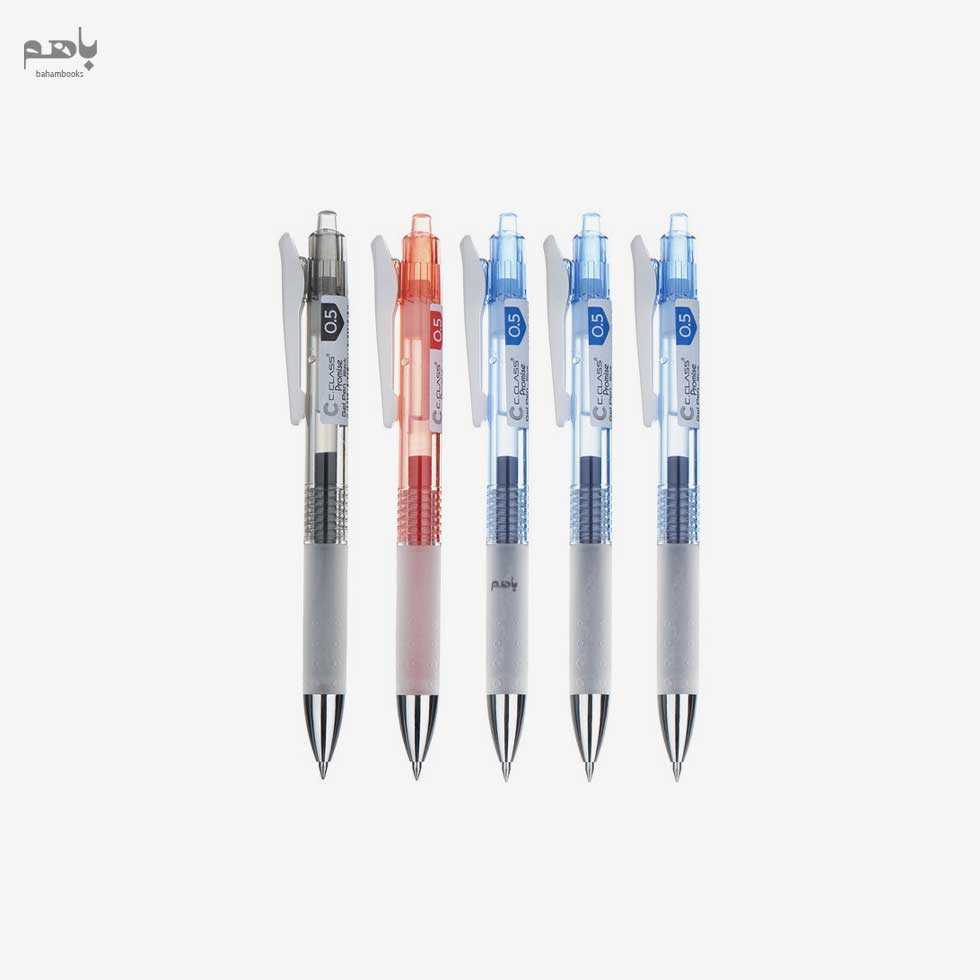 روان‌نویس ژل پن 0.5 آبی و قرمز پرامیس