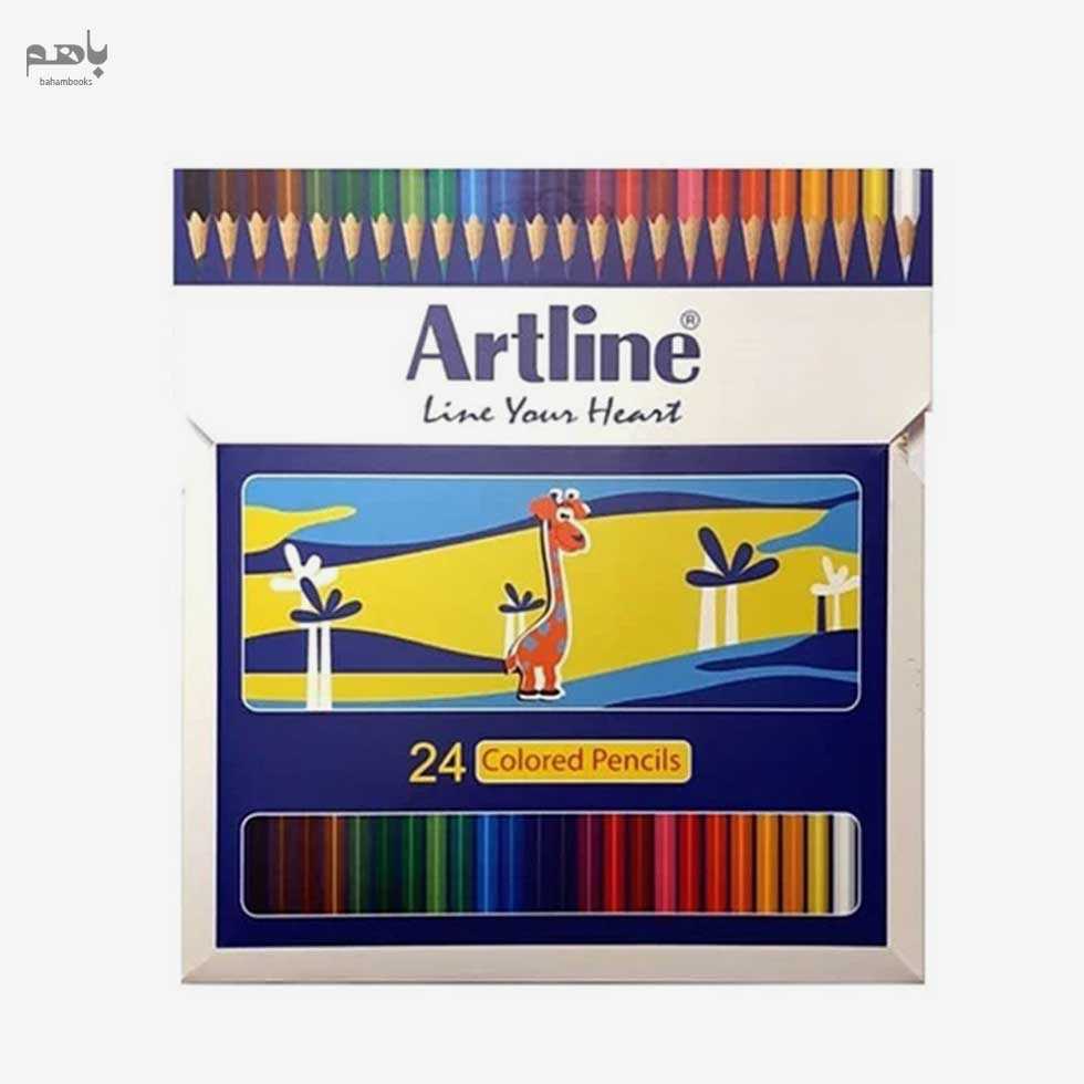 مداد رنگی آرت لاین مدل جعبه مقوایی 24 رنگ کد ECP24PIL - 0