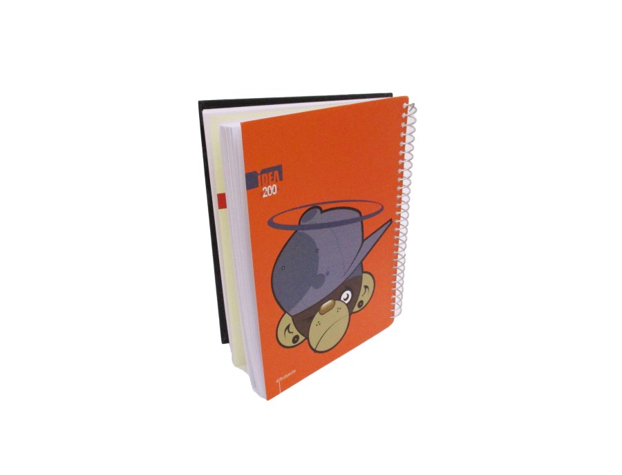 دفتر 200 برگ ایده مدل فنر مورب (26) - 0