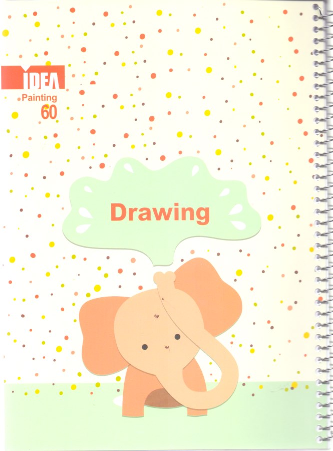 دفتر نقاشی ایده مدل 60 برگ سیمی