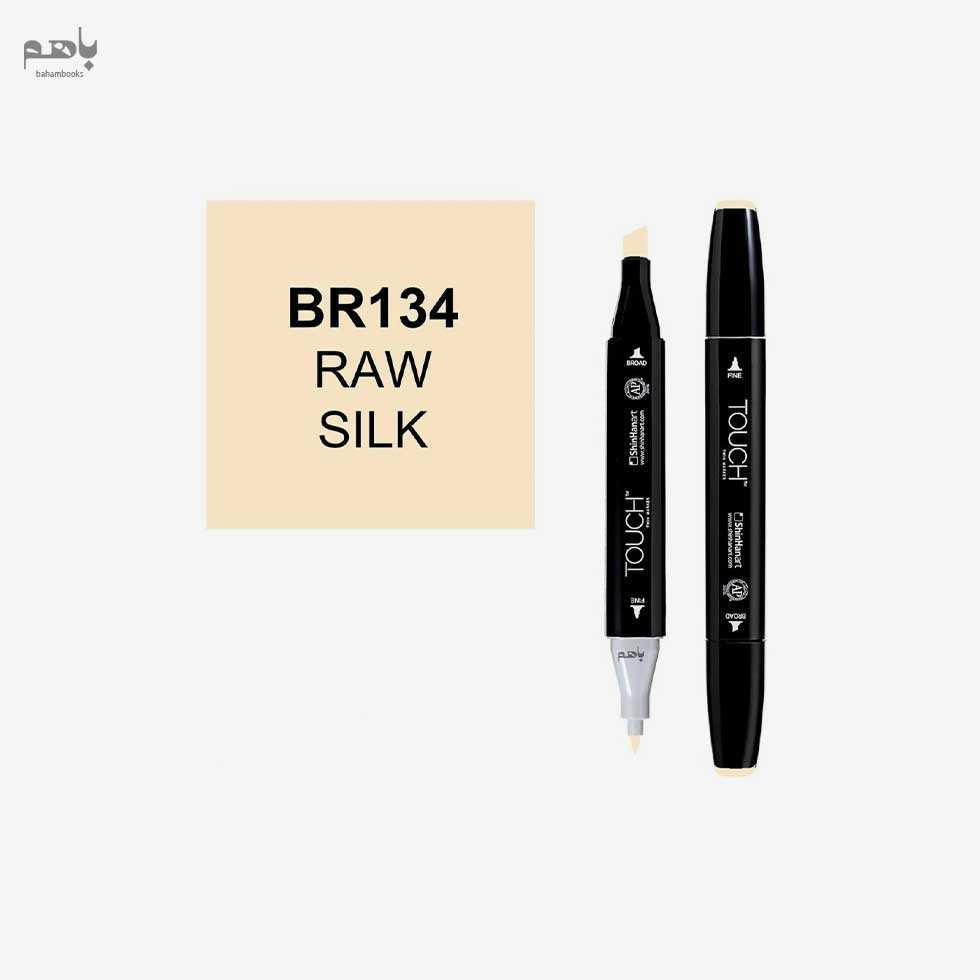 ماژیک راندو دو سر تاچ رنگ شیری کد BR134