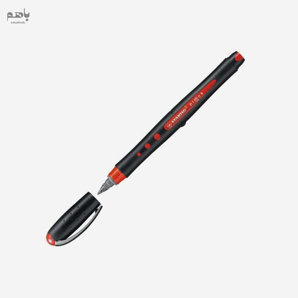 روان‌نویس استبیلو مدل بلک مدیوم رنگ قرمز