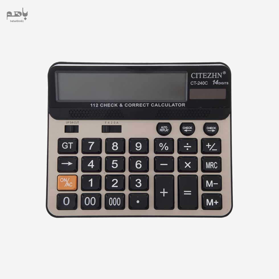 ماشین حساب سیتیزن مدل رومیزی کد ct240c - 0