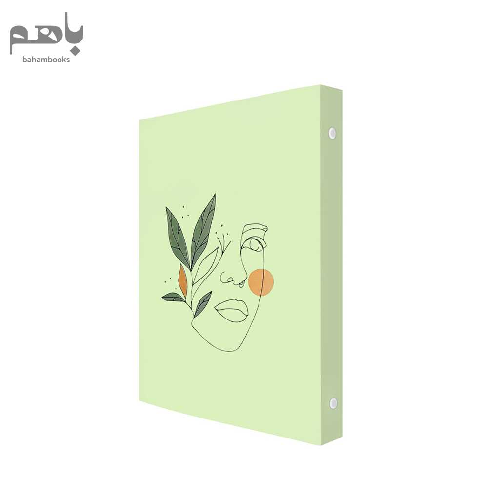 دفتر کلاسوری ایده مدل 6 حلقه قفل فلزی مدل فمیلی - 3