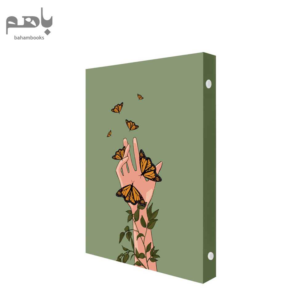 دفتر کلاسوری ایده مدل 6 حلقه قفل فلزی مدل فمیلی - 1