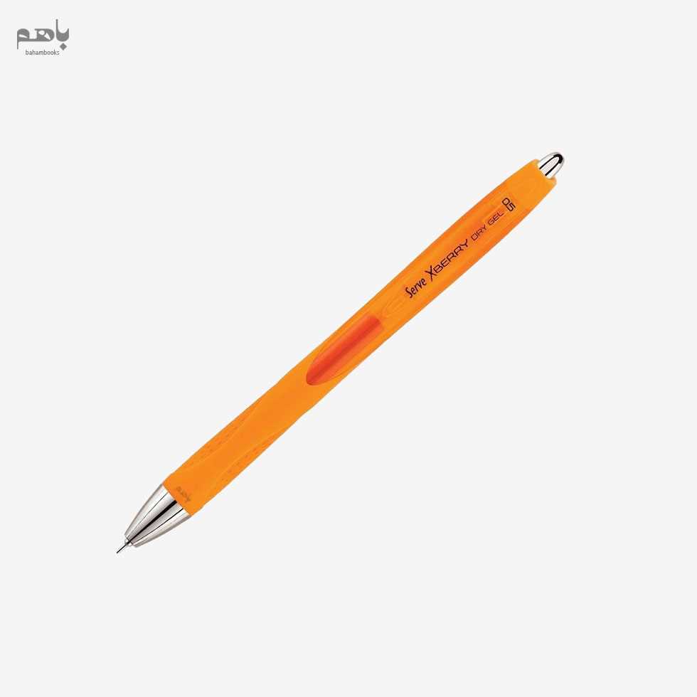 خودکار xberry مدل ژله‌ای رنگ نارنجی