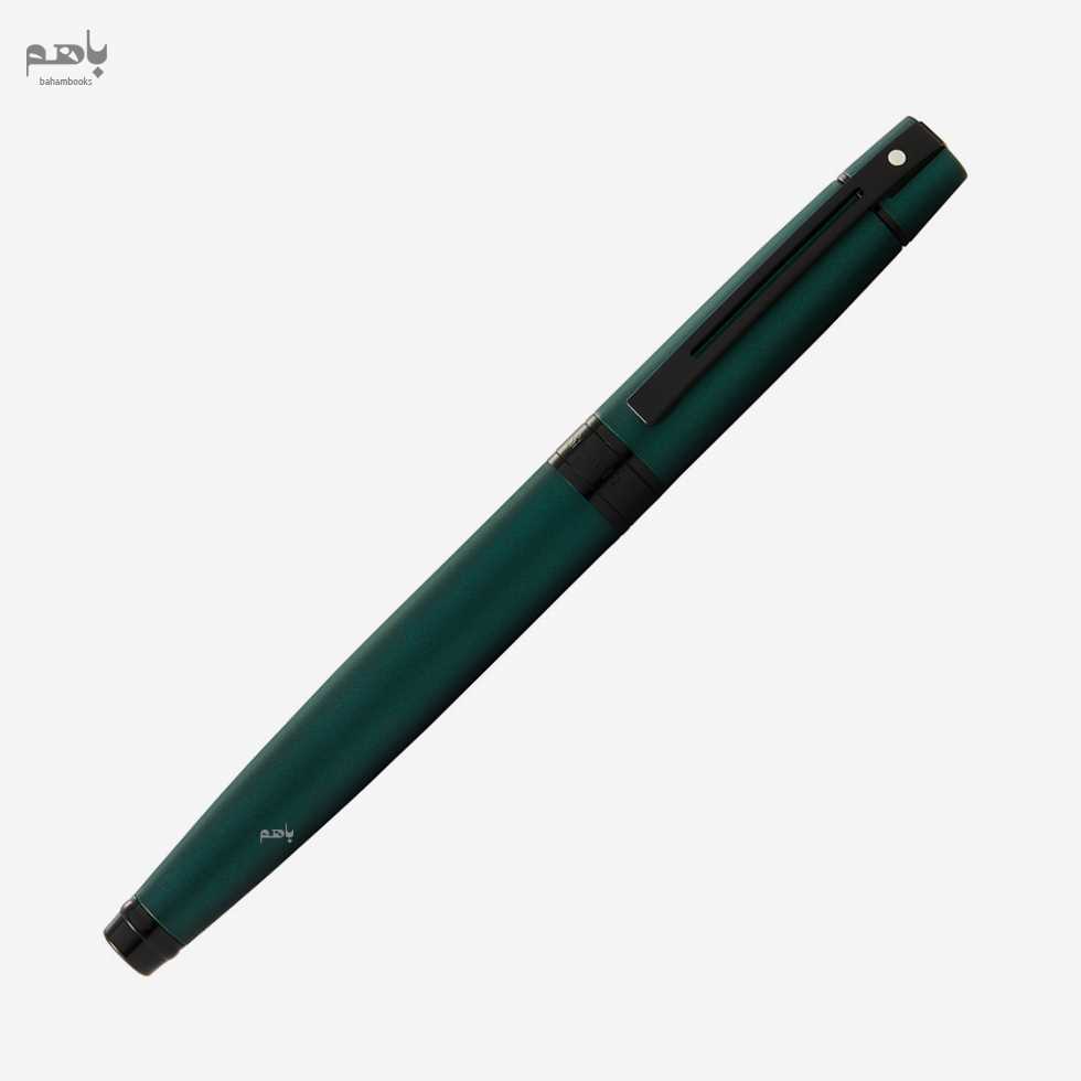 خودنویس شیفر مدل 300 رنگ سبز تیره مات گیره پی وی دی - 2