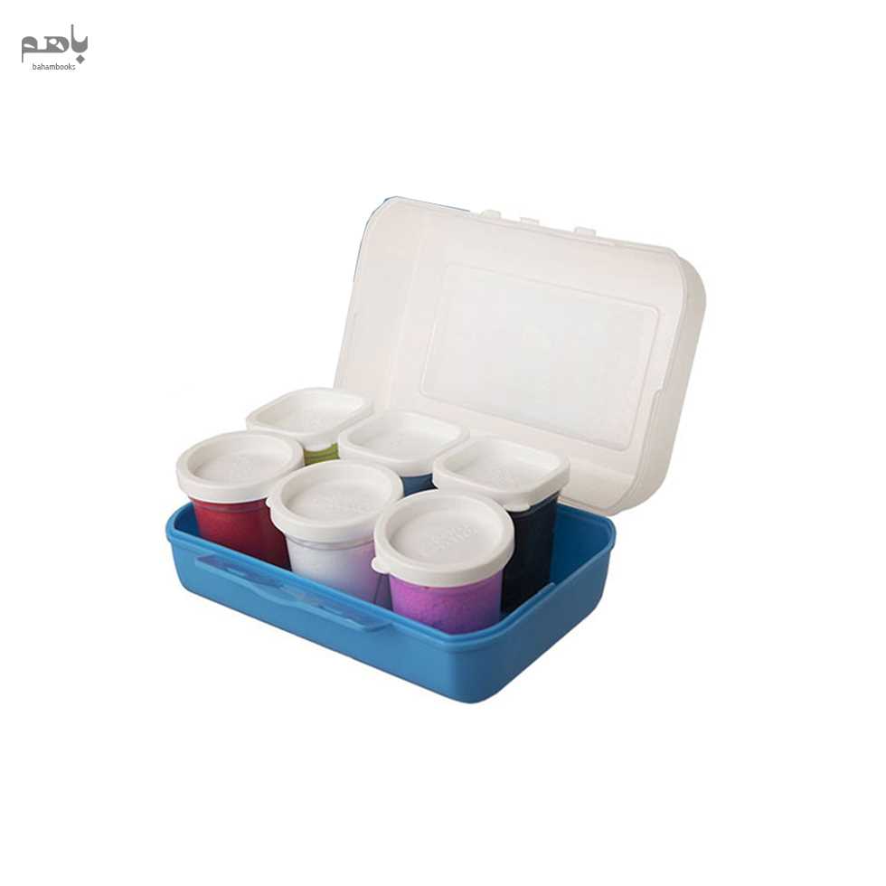 خمیر سبک کنکو مدل ظرف غذا 6 رنگ - 1