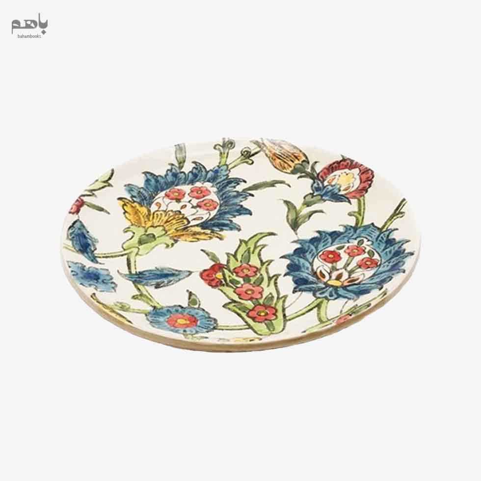 بشقاب قطر 25 طرح گل زنبق - 0