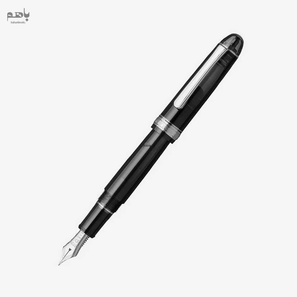 خودنویس پلاتینوم مدل 3776 سنتری رودیوم رنگ مشکی سرقلم C - 1