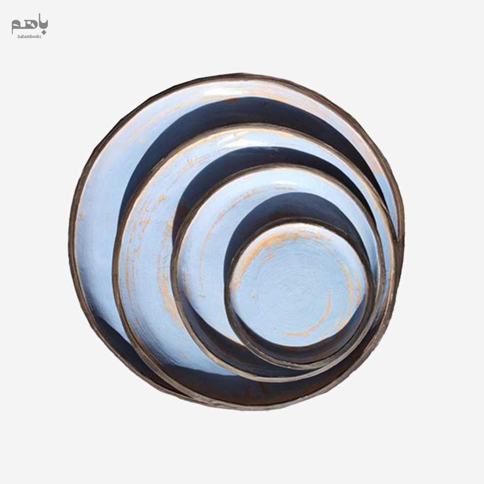 بشقاب گردون سایز 4 رنگ آبی - 1