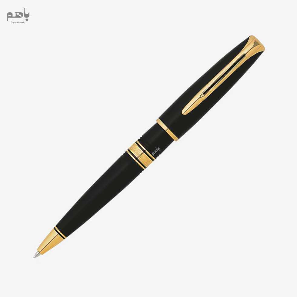 خودکار واترمن مدل چارلستون رنگ مشکی گیره طلا