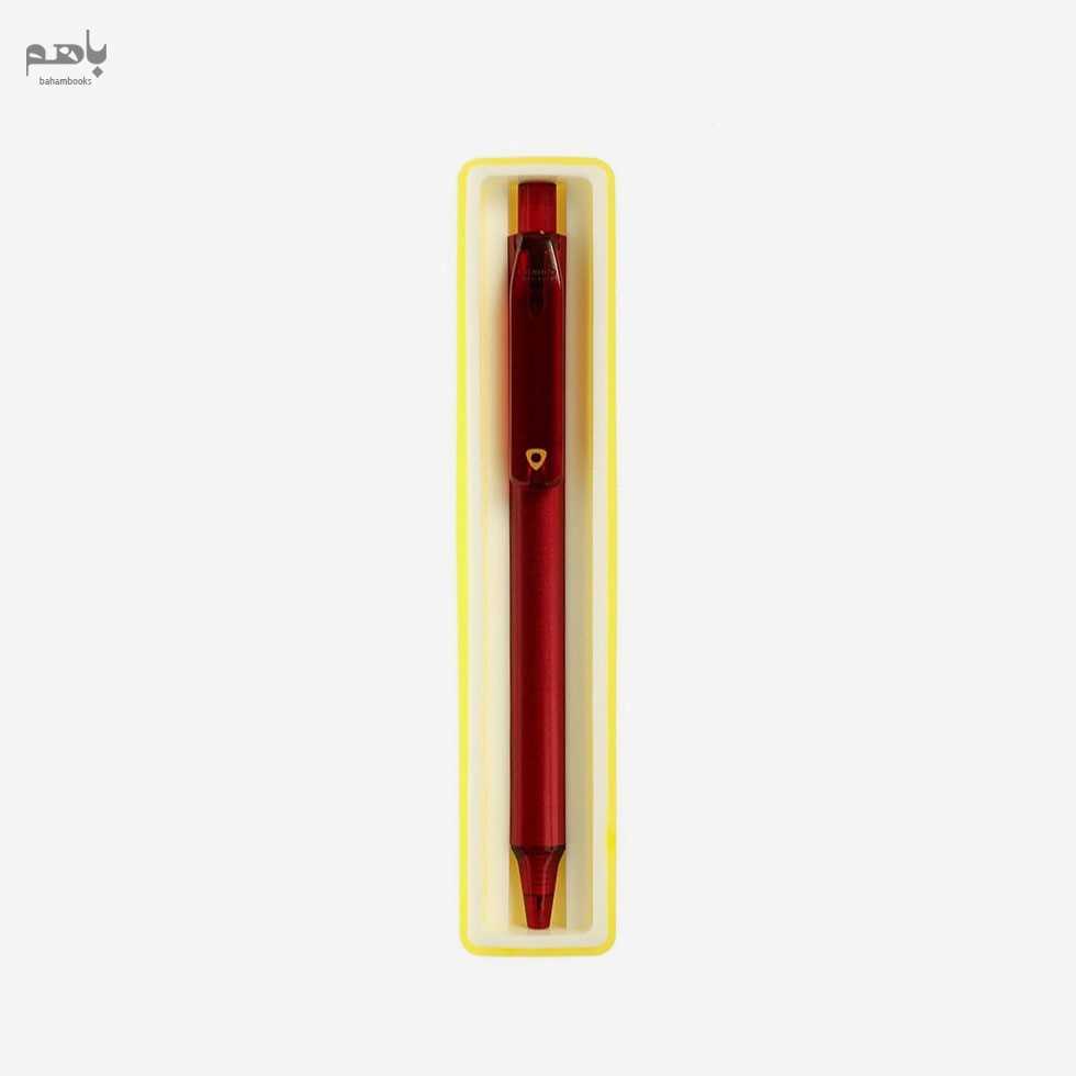 خودکار پرمو مدل فشاری بدنه فلزی بریو جوهر آبی با جعبه سیلیکونی (pre 295) - 1