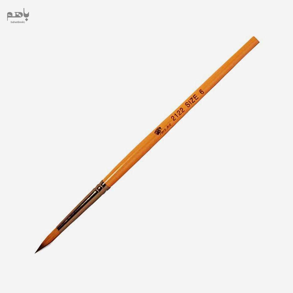 قلم‌ مو پارس آرت مدل گرد دسته کوتاه موی مصنوعی سری 2122 شماره 6